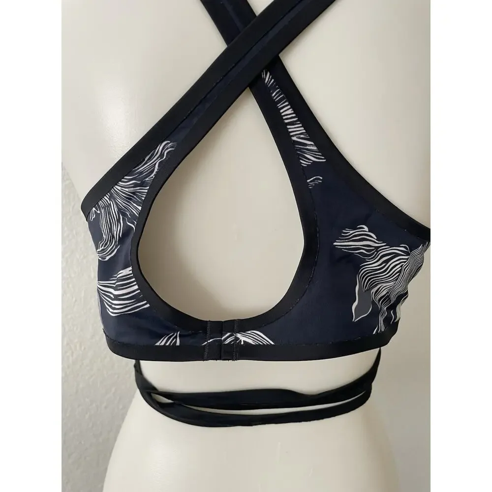 Athleta Swim Bikini Top Swimwear Multicolor Floral Wrap Fiore - Picture 6 of 9